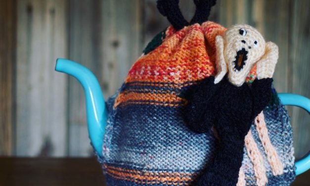 Check Out NekoKnit’s 3D Knitted Tea Cozy Inspired By Edvard Munch’s Scream Painting