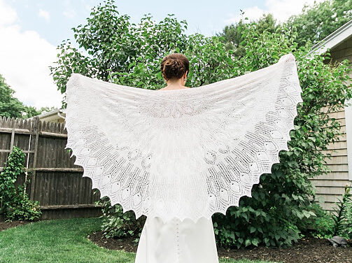Knit a Gorgeous Wedding Peacock Shawl … Hard To Believe This Lacy Pattern is FREE!