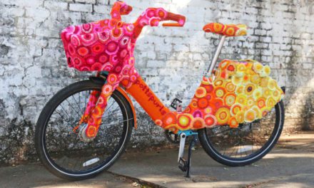 Awesome Bike-Share Yarn Bomb Spotted in New Orleans, Designed By Pottspurls