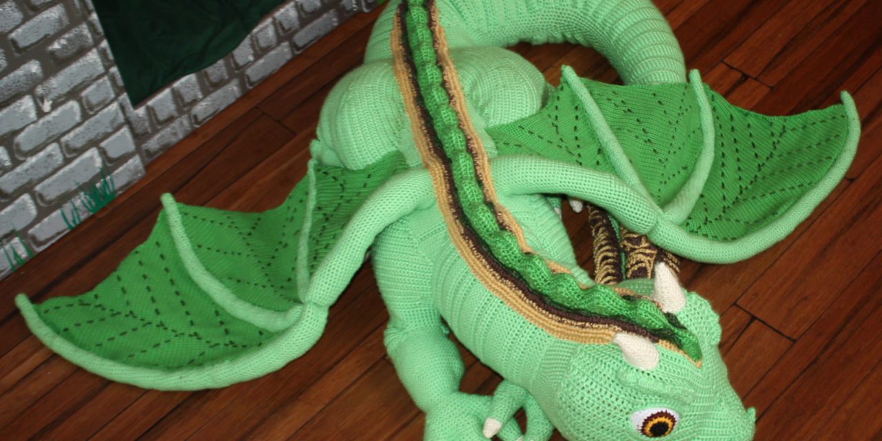 Crochet A Kiefer the Forest Dragon, A Life-Size Baby Dragon Designed By Marie Overton