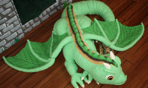 Crochet Kiefer the Forest Dragon: A Giant Ride-On Dragon Pattern by Marie Overton
