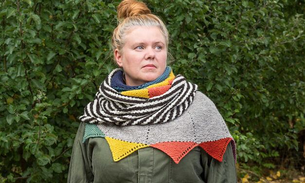 This Colorful Asymmetric Shawl Designed By Anna Maltz Will Turn Heads – It’s Simply Marvelous Knitting