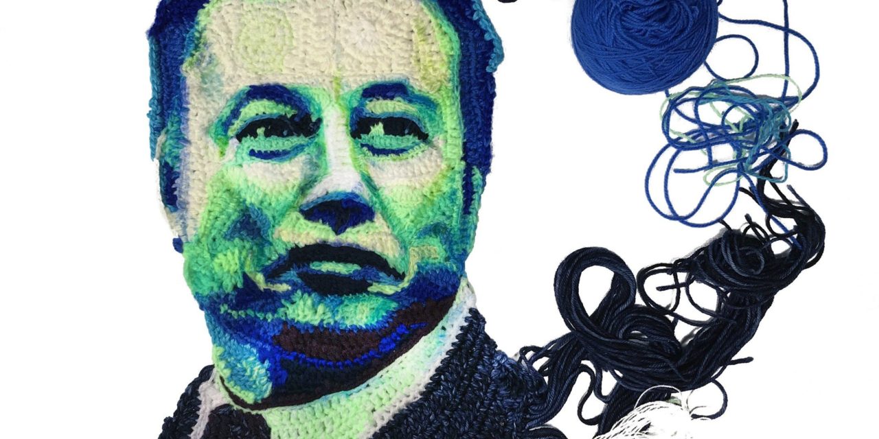 Check Out Katika’s Amazing Crochet Portrait of Elon Musk!