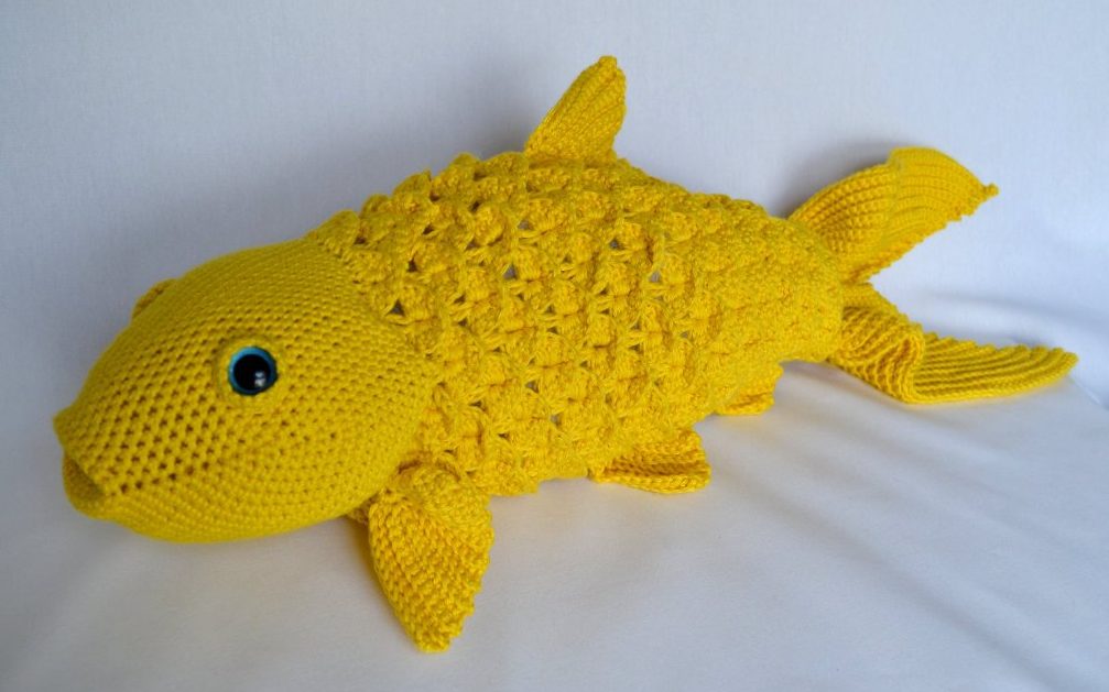 We Can't All Have a Backyard Pond Filled With Koi, So How About a 2-Foot Crochet Koi Amigurumi Instead?