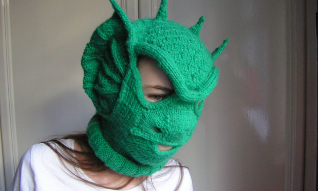 Incredible Knit ‘Dracoclava’ … A Fantastically Unique Take On The Balaclava