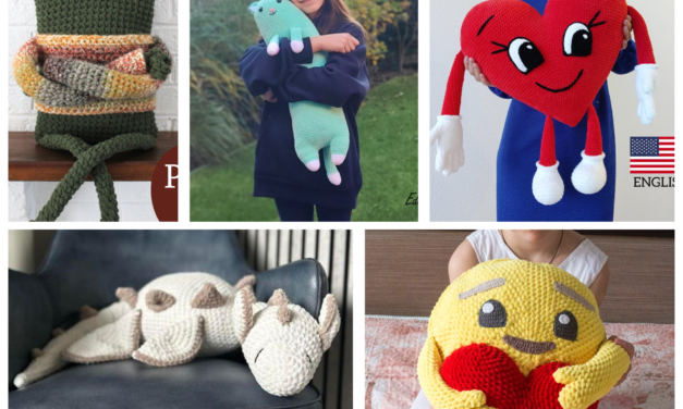 Crochet a Perky Pillow That Hugs Back! Five Fun Patterns To Choose From!
