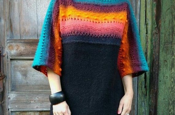 You’ll Want To Knit This Unique and Super-Stylish Rainbow Tunic