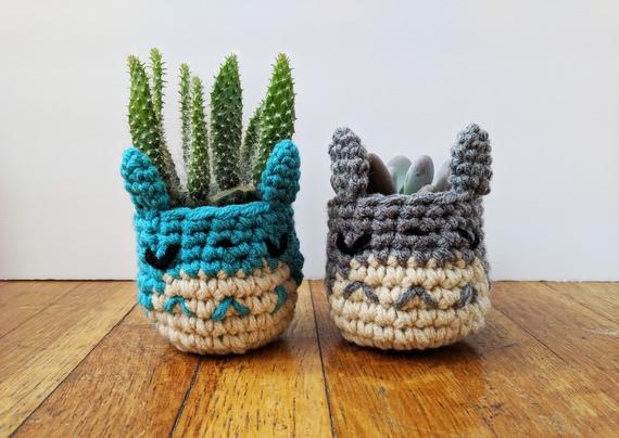 Everyone Needs a Tiny Totoro Planter! Crochet One For Someone You Love Today!