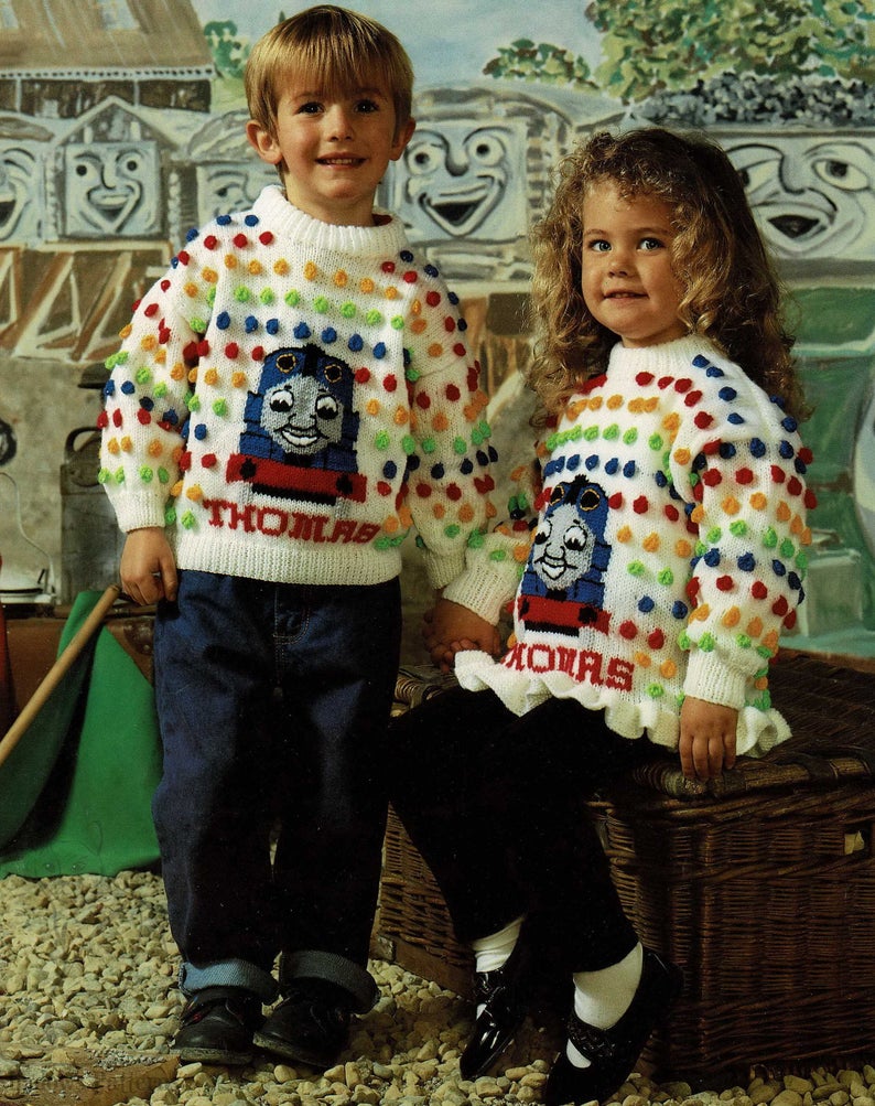 Three Fun Vintage Knitting Patterns For Thomas The Tank Engine & Friends Fans