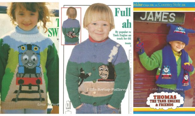 Four Fun Vintage Knitting Patterns For Fans Of Thomas The Tank Engine & Friends