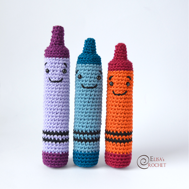 These Crayon Amigurumi Are Beyond Adorable - How Many Will You Make?