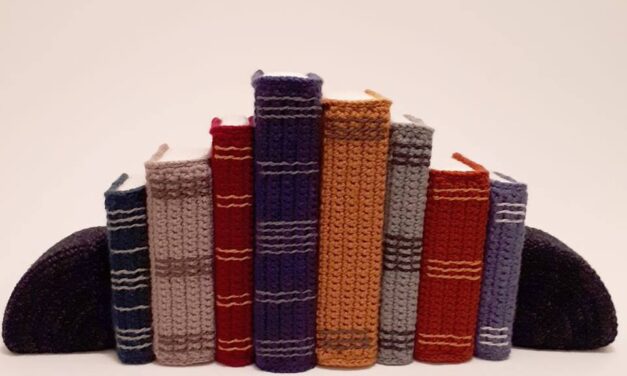 Amazing Crochet Pieces From Trevor Smith – I Spy a Crock Pot, Books, a Blender and Transistor Radio!