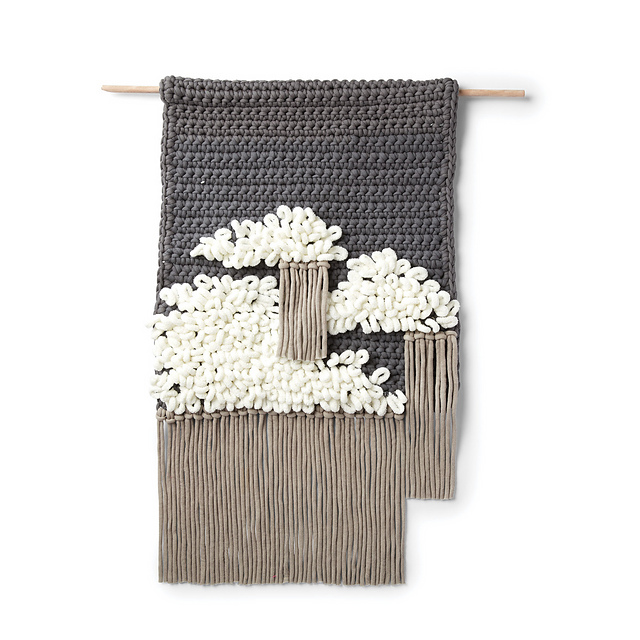 Crochet a Cloudy Sky Wall Hanging With Playful Loops
