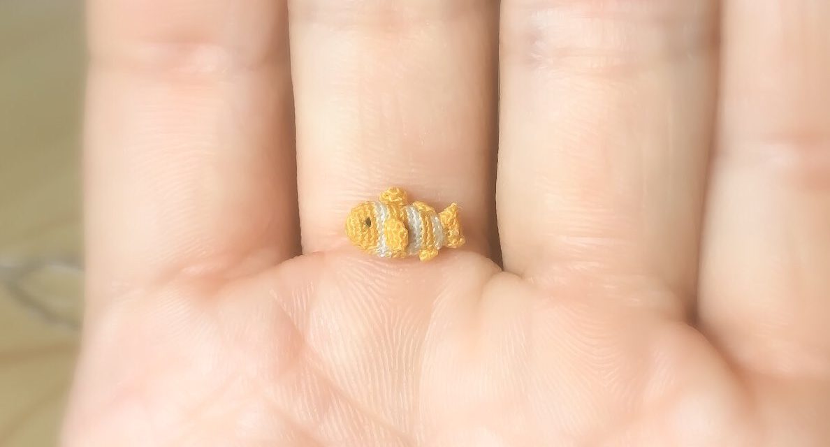 This Might Be The Smallest Anemonefish Amigurumi Ever
