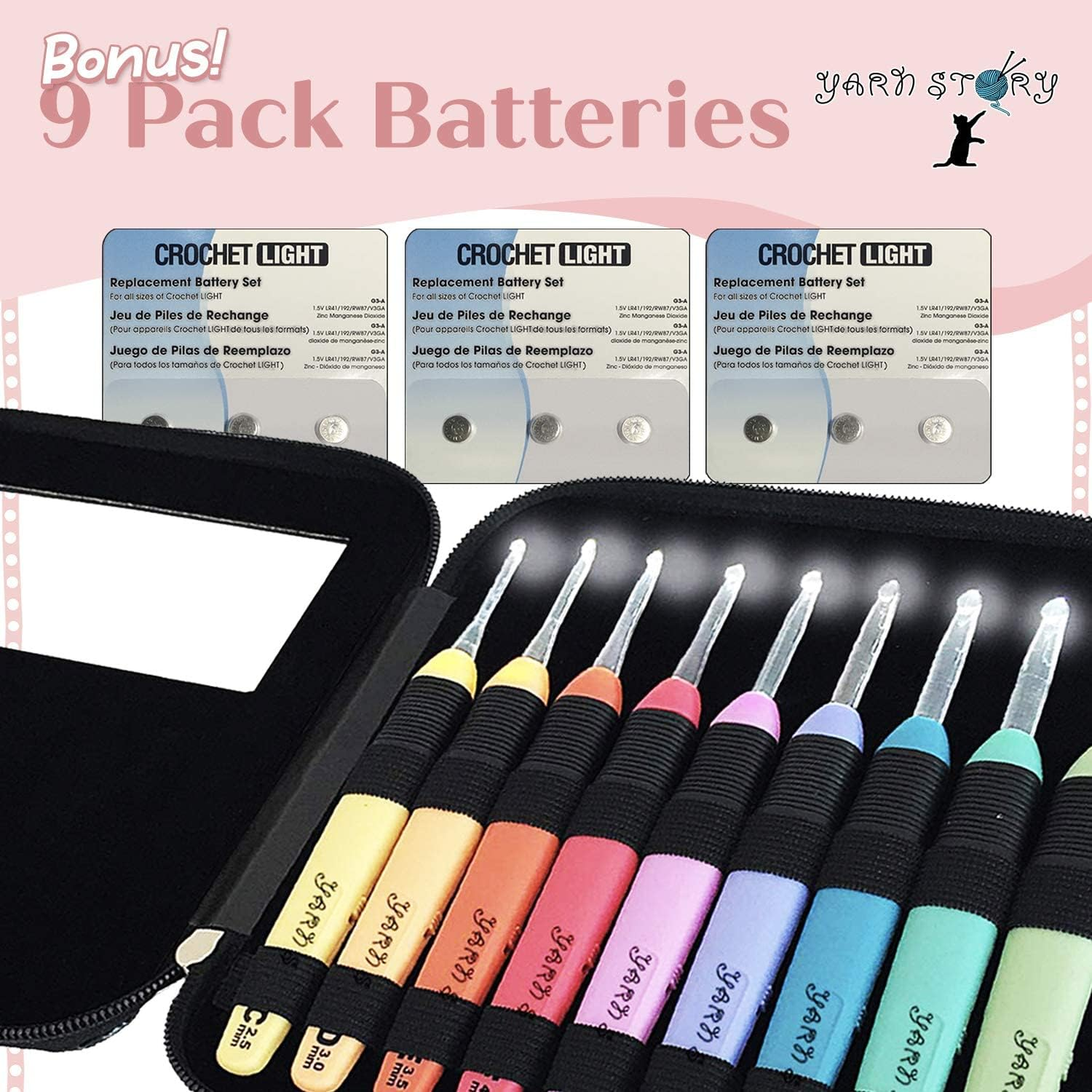 Light Up Crochet Hooks