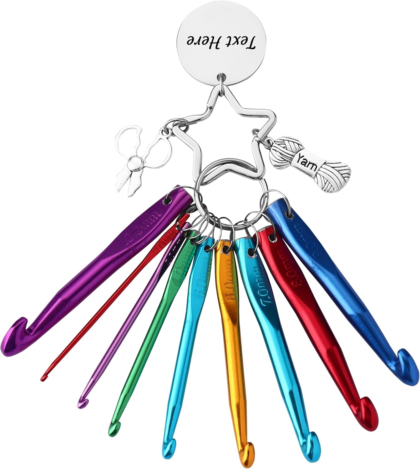 Mini Crochet Hooks Keychain