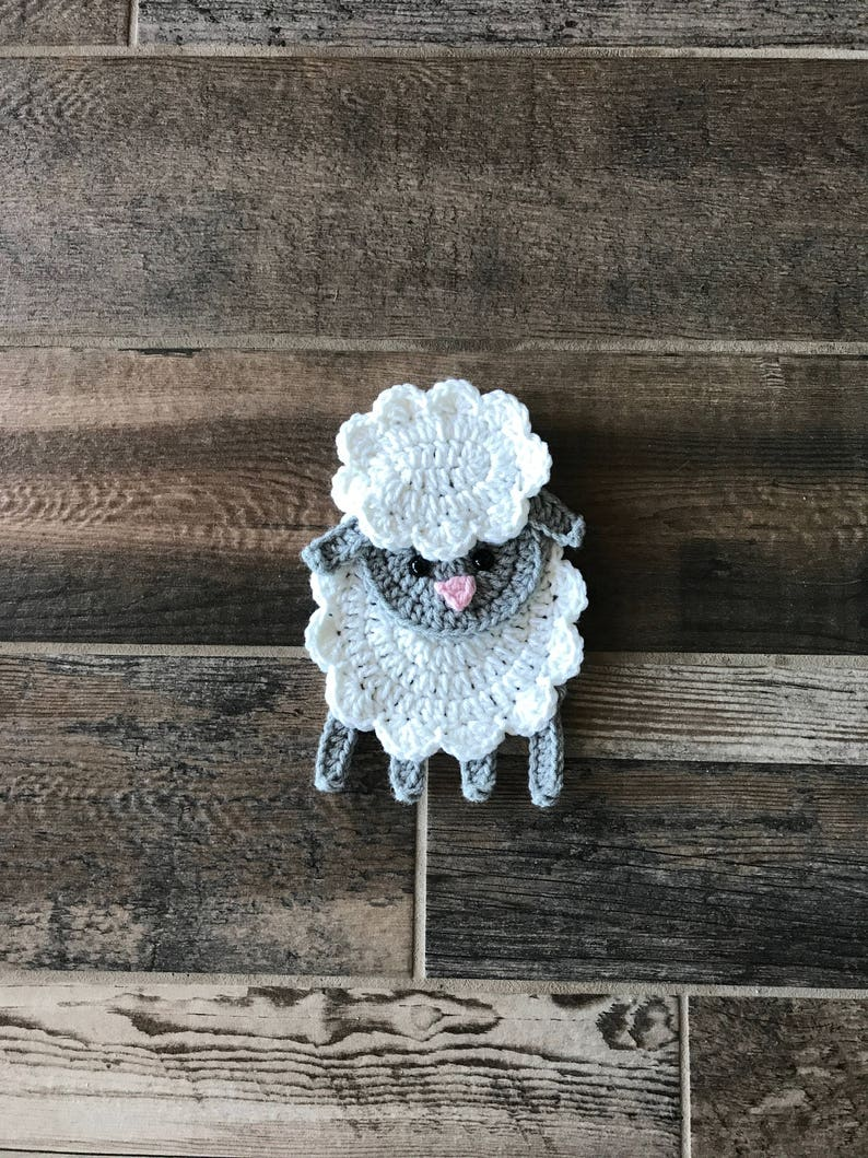 Crochet a Sweet Tiny Sheep Appliqué - Three Options!