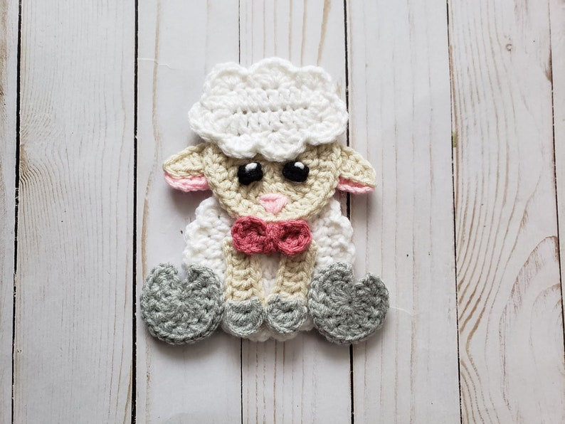 Crochet a Sweet Tiny Sheep Appliqué - Three Options!