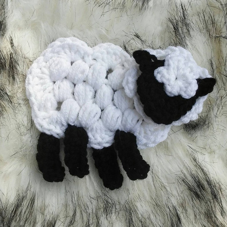 Crochet a Sweet Tiny Sheep Appliqué - Three Options!