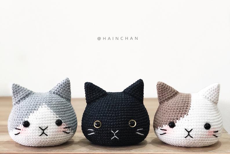 Adorable Cat Head Amigurumi Patterns For Crocheters
