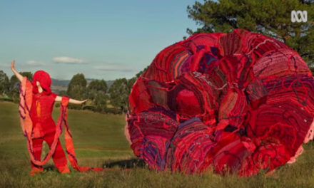 It Took 20 Women Two Years To Knit a Massive 150kg Placenta Replica Using T-Shirt Yarn
