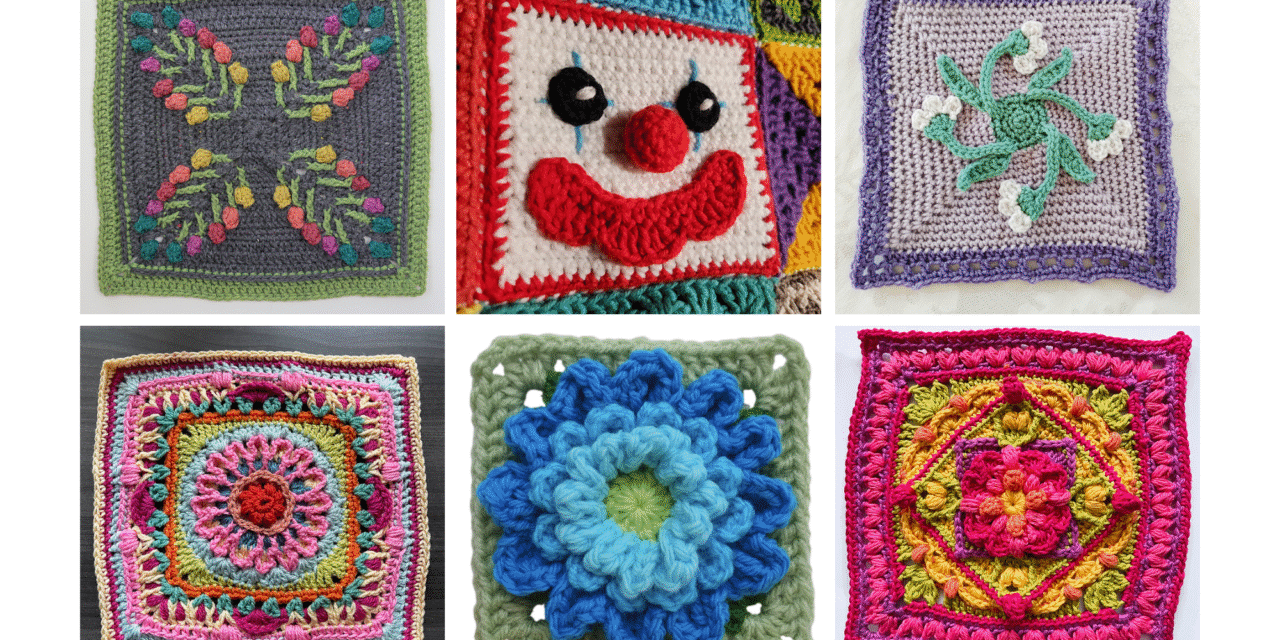 6 FREE 3D Squares To Crochet This Summer