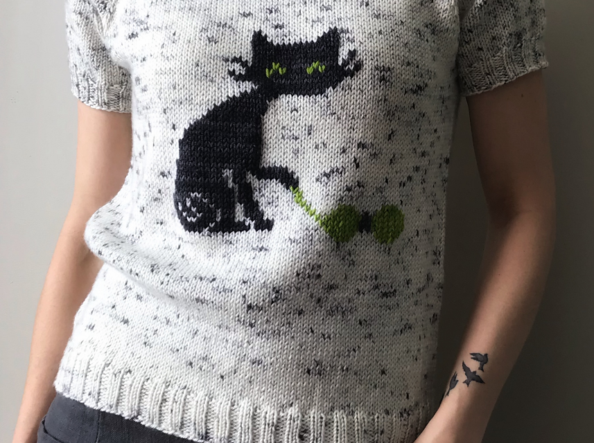 Knit a Fun Biscot-tee Cat With a Free Pattern From Biscotte Yarns