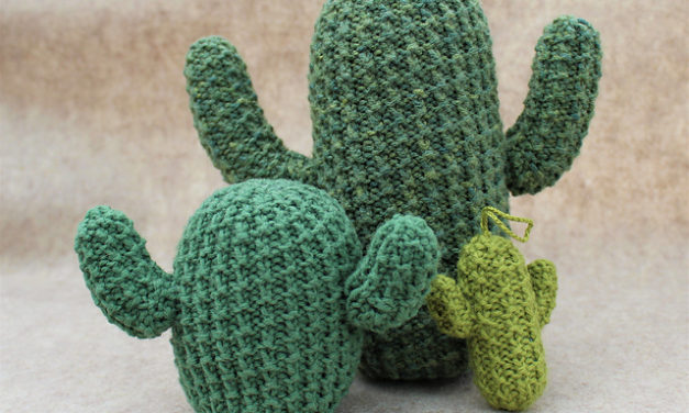 Knit a Desert Flora Cactus Designed By Fiber Chronicles
