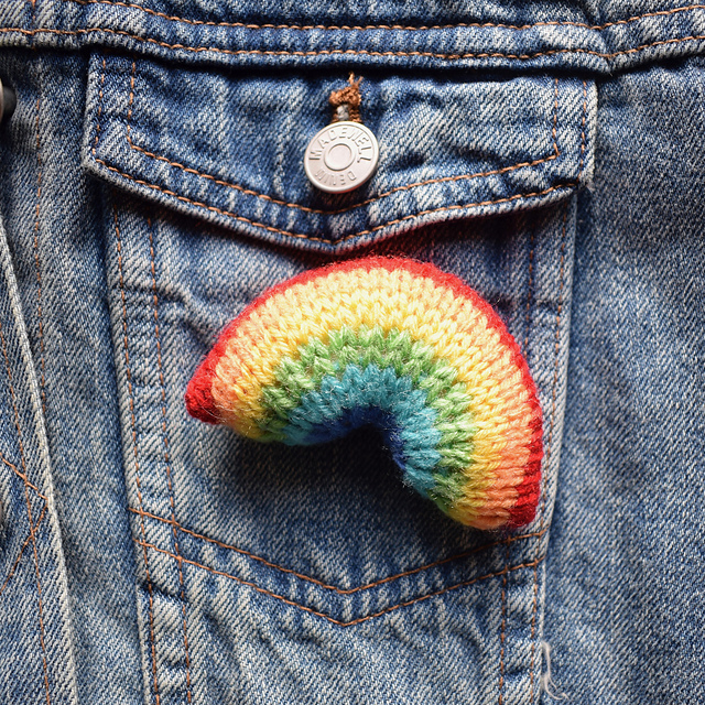 Knit a Teeny Rainbow For Pride Month, Free Pattern!