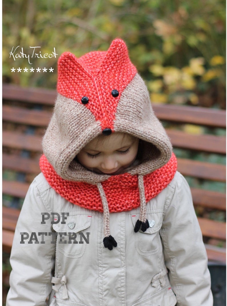 Get the fox hat pattern via Etsy