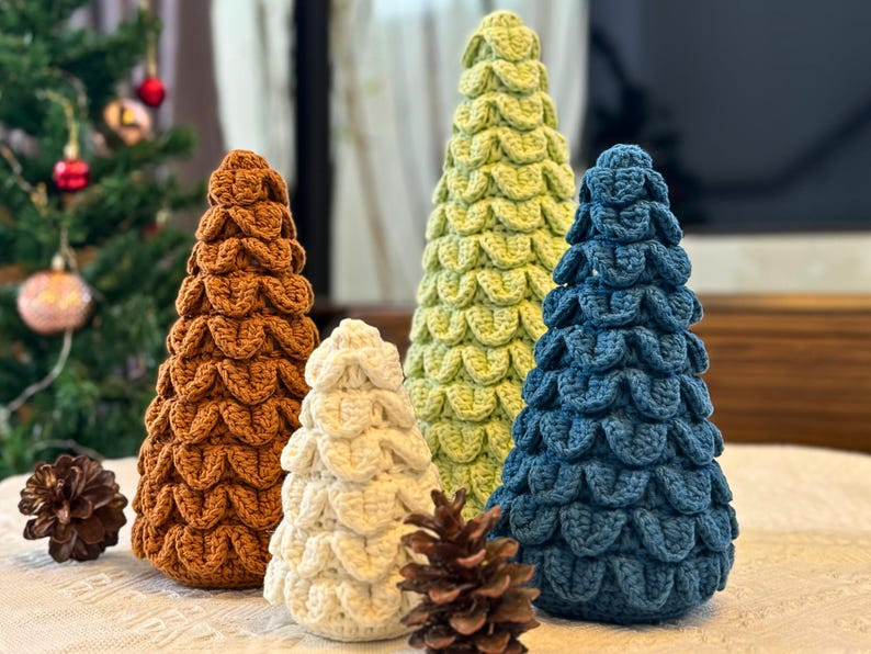 Crochet a Colorful Christmas Tree - Three Options! Plus, A Bonus Kitty-Cat!