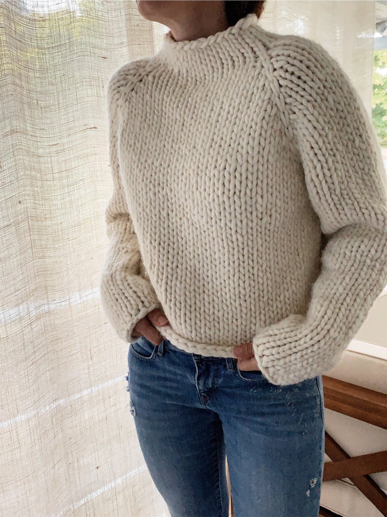 Chunky-Knit Sweater Patterns, Good For Beginner Knitters Too ... Finally Sweater Weather!