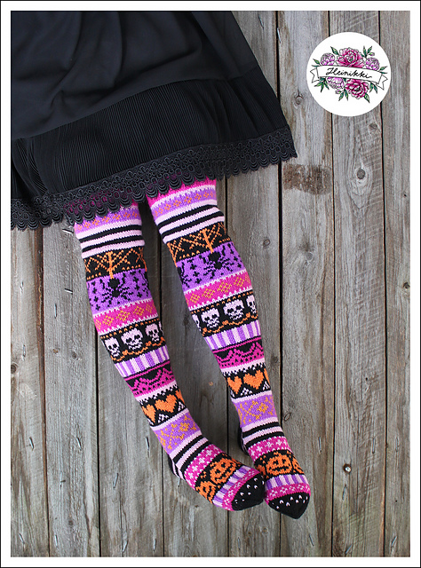 Knit a Pair of the Best Halloween Knee Socks Ever!