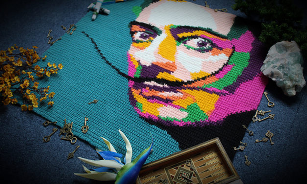 Crochet an Amazing Abstract Salvador Dali Throw, Designed by Mark Roseboom