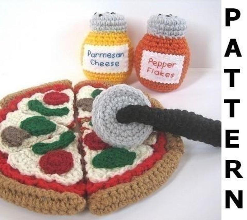 Get the pizza pattern! #crochet