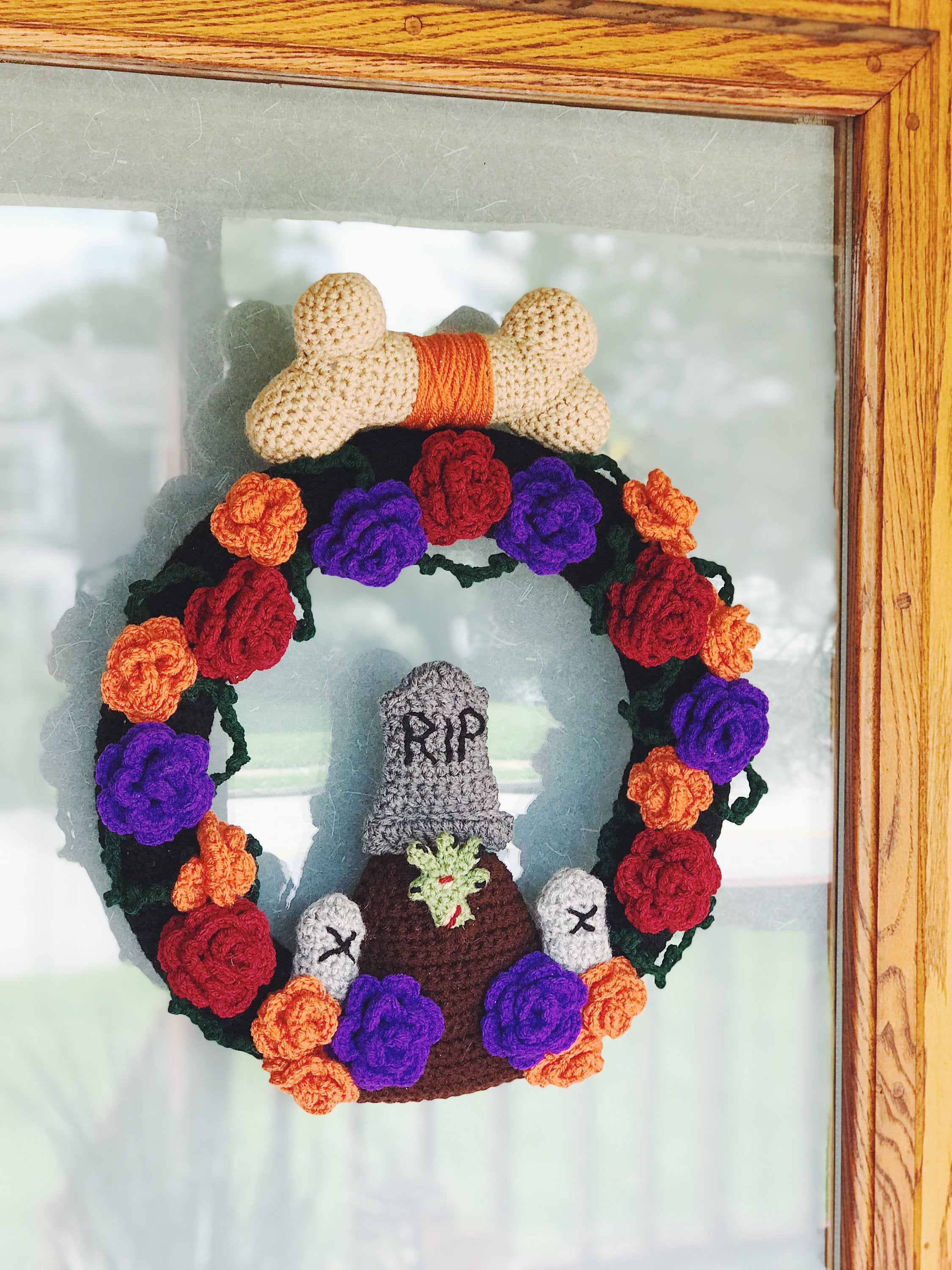Designer Spotlight: Fun & Funky, Sometimes Spooky, Halloween Wreaths For Knitters & Crocheters