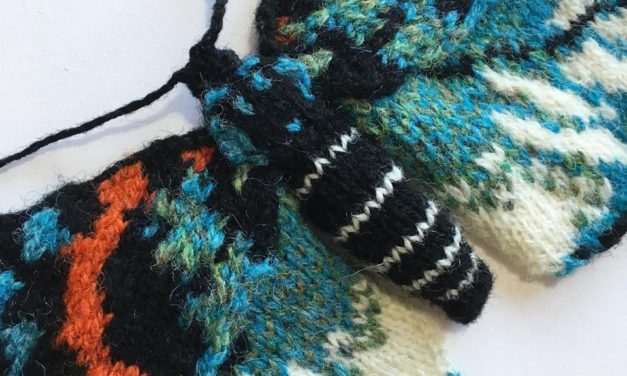 Nifty Knitted Moth From Max Alexander, It’s An Erasmia Pulchella
