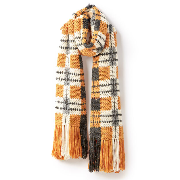 Crochet a Big Tartan Super Scarf ... It's Seriously Super-Sized!