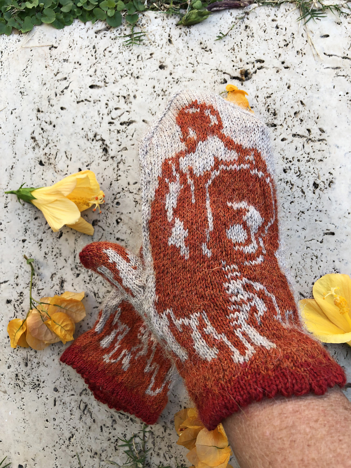 Knit a Pair of Johnny Cash Mittens, Designed By Lotta Lundin