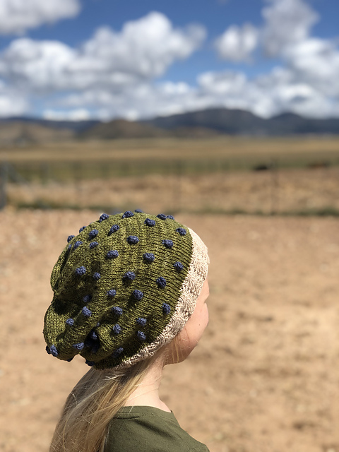 Knit a 'Blueberries For Sally' Slouchie Hat, Designed By Sally Hogancamp