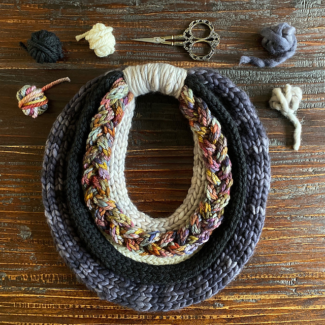 Knit a Super-Smart & Seriously Stylish Cozy Cord Cowl ... Each One Is Unique!