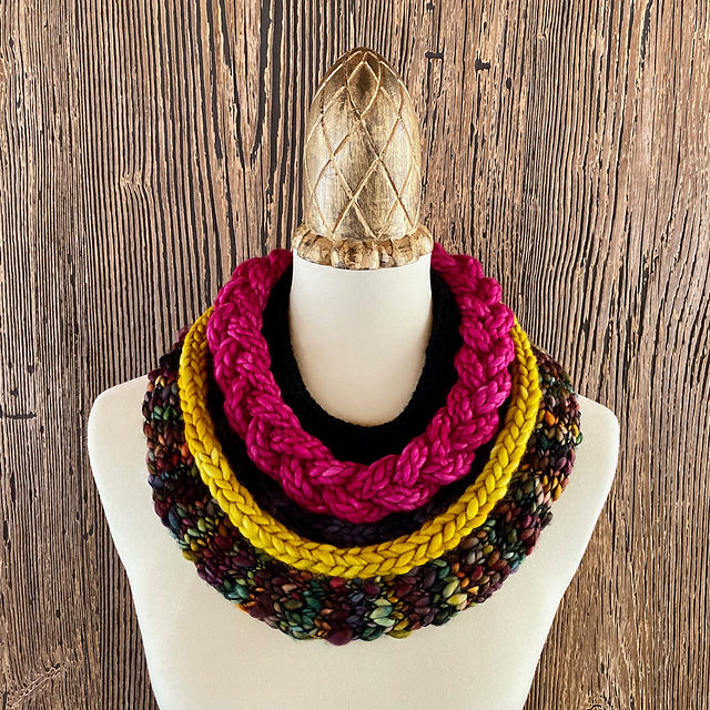 Knit a Super-Smart & Seriously Stylish Cozy Cord Cowl … Each One Is Unique!