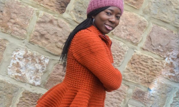 Crochet a Colorful Cardigan With a Perky Peplum … Great For Beginners, Pattern Offers 9 Sizes!