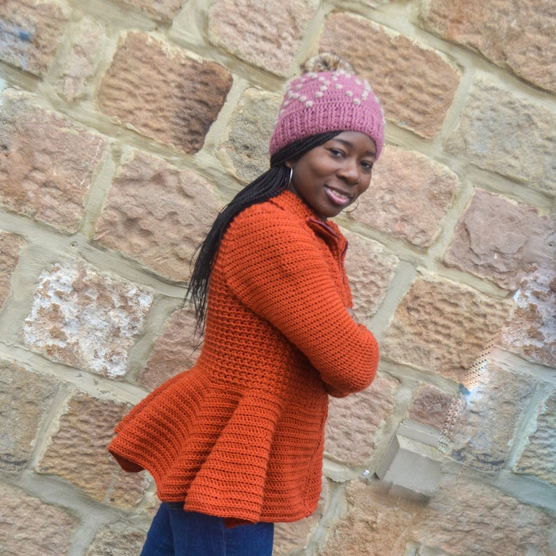 Crochet a Colorful Cardigan With a Perky Peplum ... 