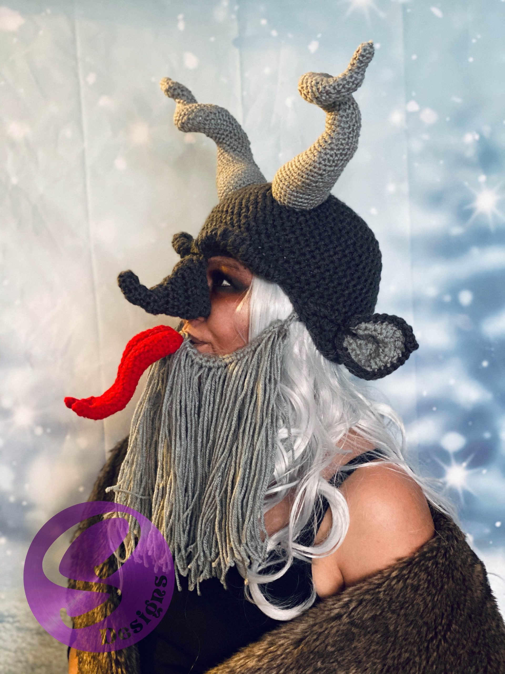 Crochet a Quirky Krampus Cosplay For Christmas ... He KNOWS When You've Been BAD.