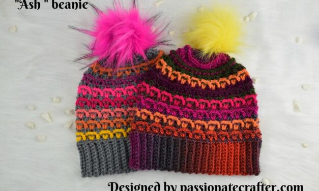 Crochet a Colorful and Truly Unique ‘Ash’ Beanie
