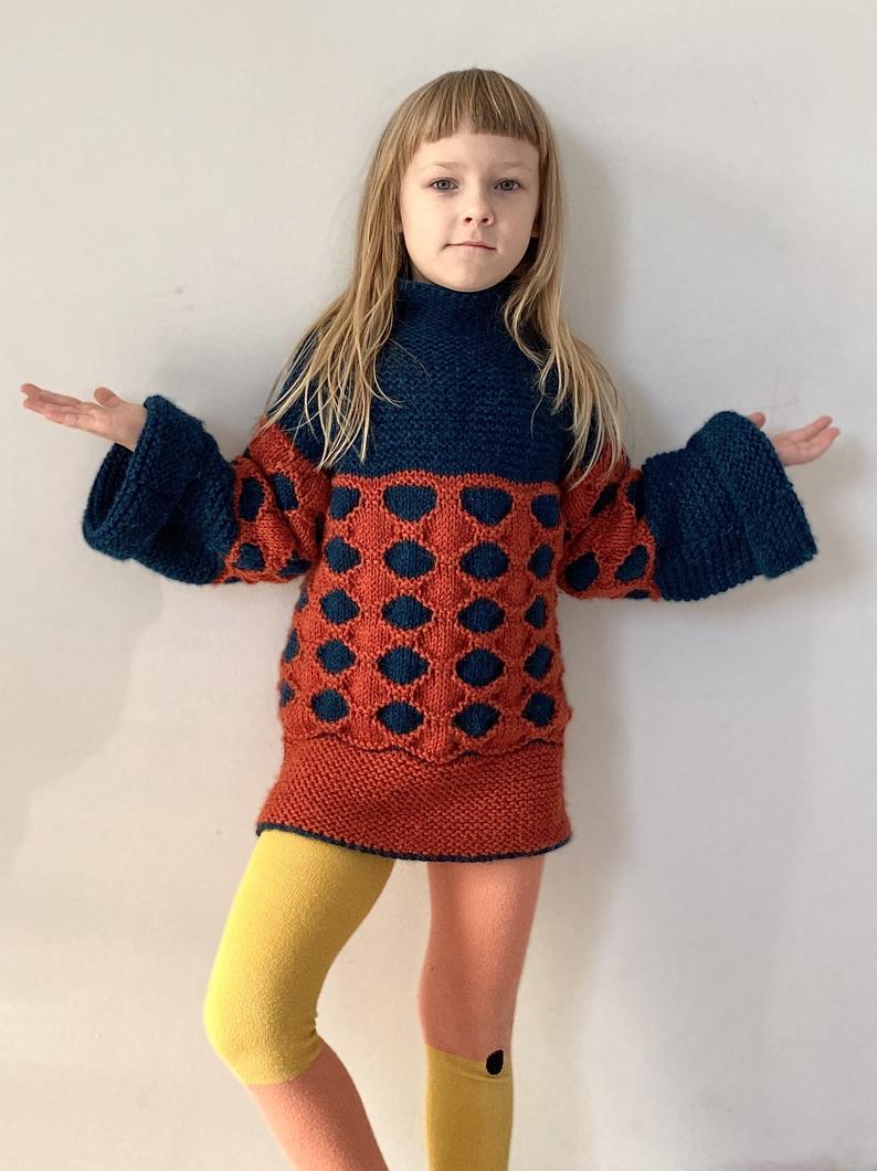 Knit a Stylish Honeycomb Tunic For Your Favorite Kiddo!