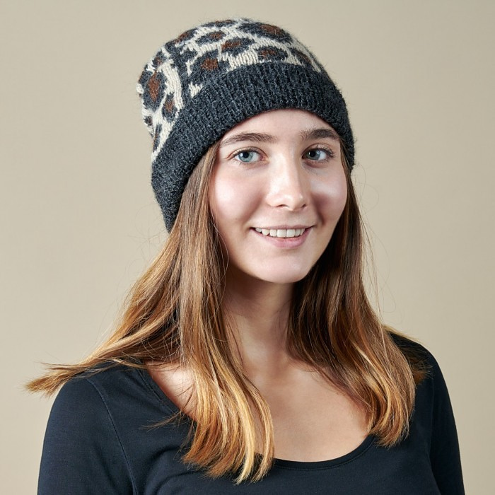 This Pattern Is Free? Wow, Knit a Leopard Print Cardigan That Rocks! Hat, Scarf and Mittens Available Too!