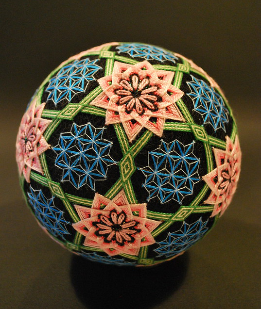 Beautiful Temari, A Traditional Japanese Folk Art Featuring Intricately Designed Thread-Wrapped Balls