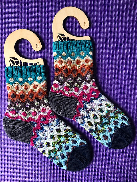 Knit a Pair of Electric Scrappy Socks … Stashbuster Extraordinaire!